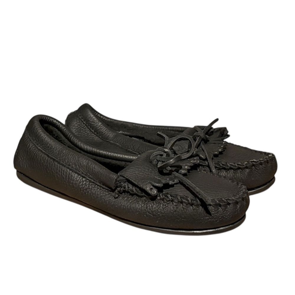 Minnetonka Deerskin Kilty Moccasins - Picture 2 of 7